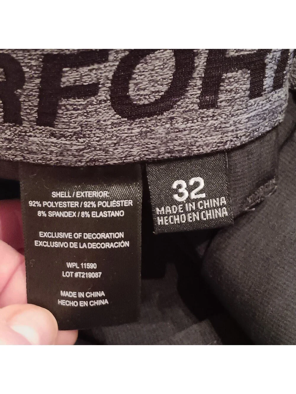 32 Degrees Mens Size 32 Dark Gray 8